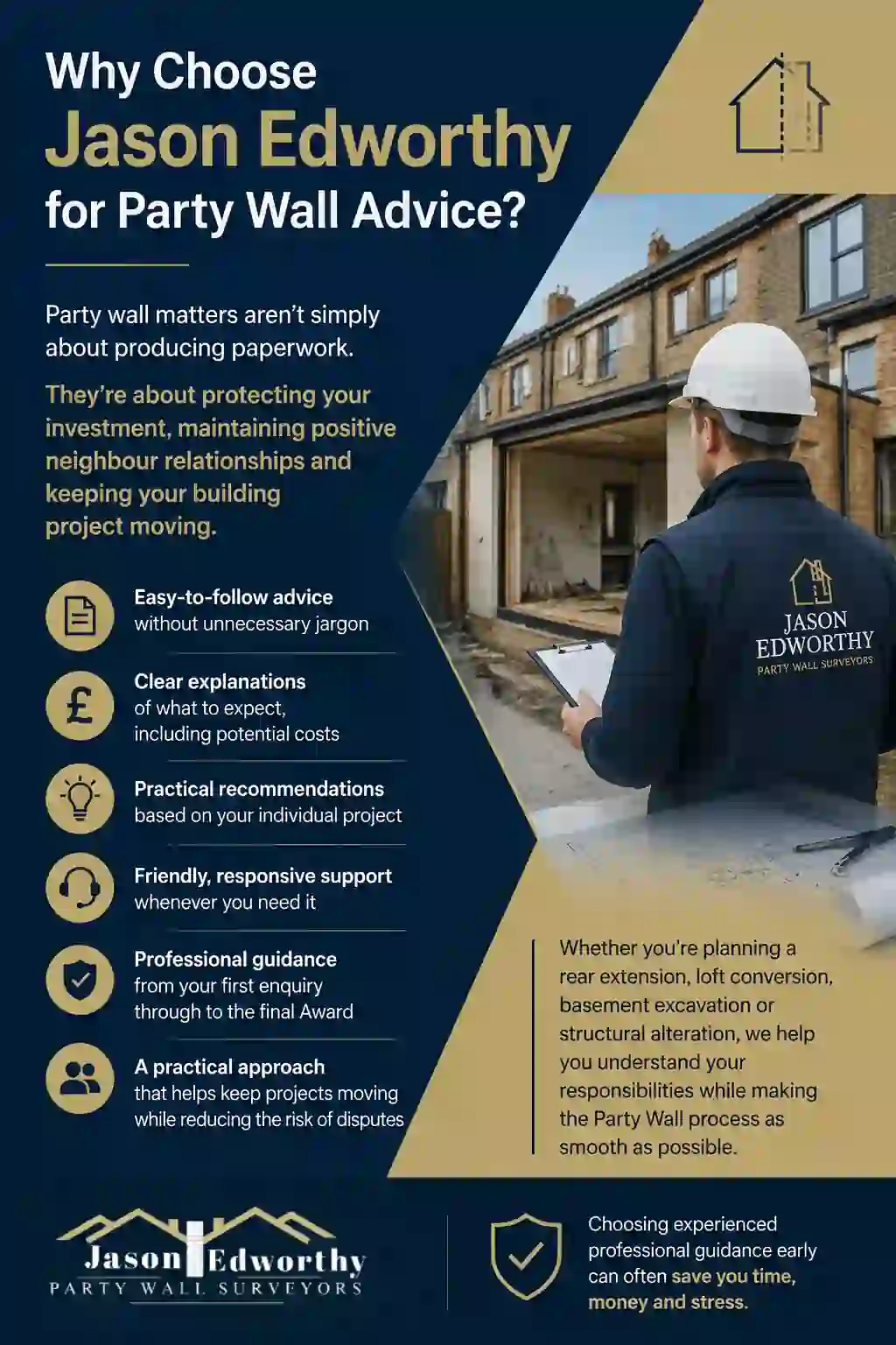 Why Choose Jason Edworthy for Party Wall Advice Haslemere?
